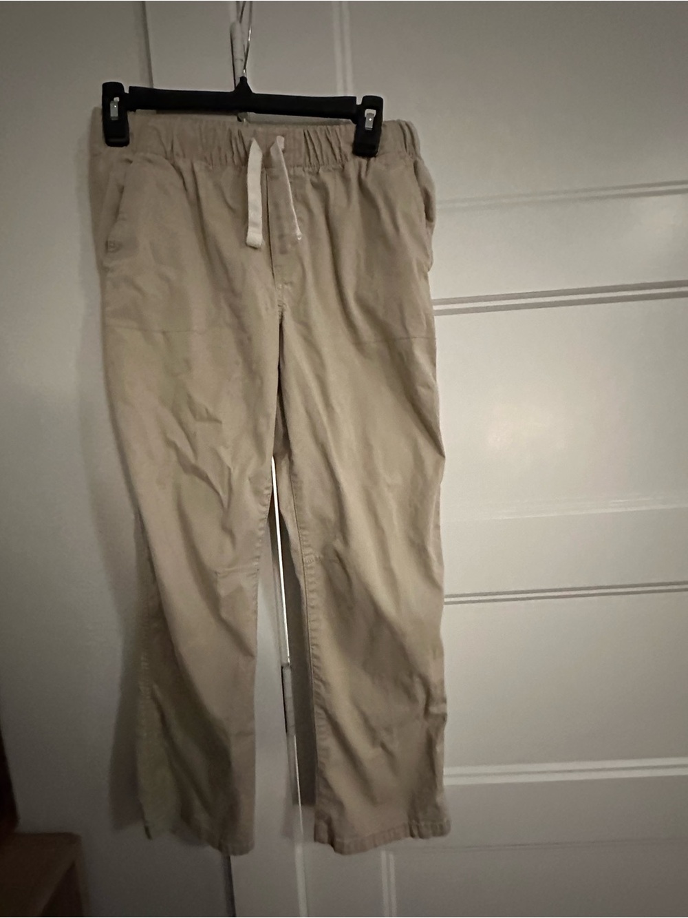 Boy’s Beige Drawstring Casual Pants